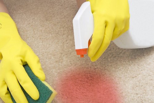 Carpet cleaners in Elephant and Castle preparing equipment safely