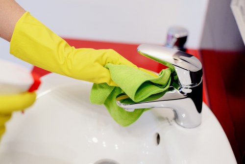 Local cleaners preparing a flat for handover in Elephant and Castle