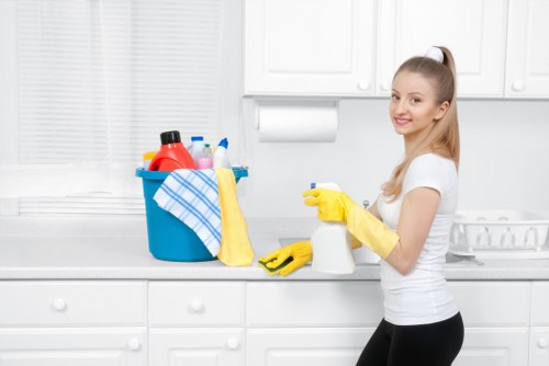 Local short-let cleaner preparing a guest-ready property near Elephant and Castle