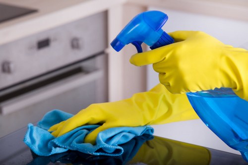 Final touch-up cleaning for a commercial space after refurbishment