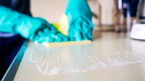 Sustainable carpet cleaning operations supporting local recycling